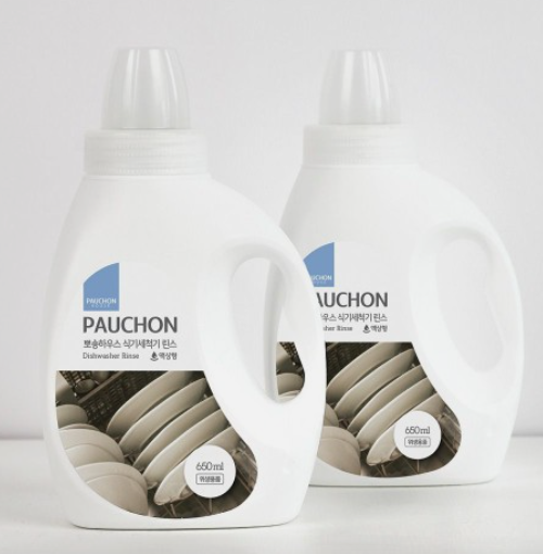 1+1 뽀숑하우스 식기세척기 식세기 액상형 린스 650ml 전성분 EWG 그린등급