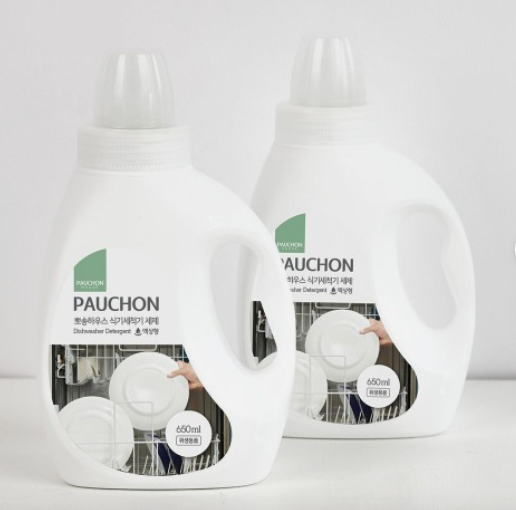 1+1 뽀숑하우스 식기세척기 식세기 액상형 세제 650ml 전성분 EWG 그린등급