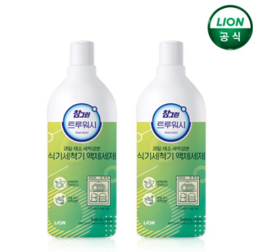참그린 식기세척기 주방세제 920ml 1+1