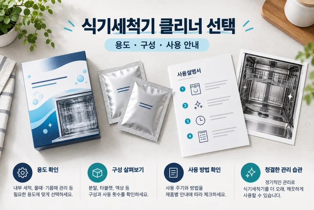 식기세척기 클리너 비교, 프로쉬 125g·살림백서 4회분 가격과 구매 전 확인사항