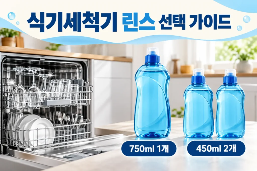 식기세척기 린스 비교, 프로쉬 750ml·에코버 450ml 2개 가격과 구매 전 확인사항